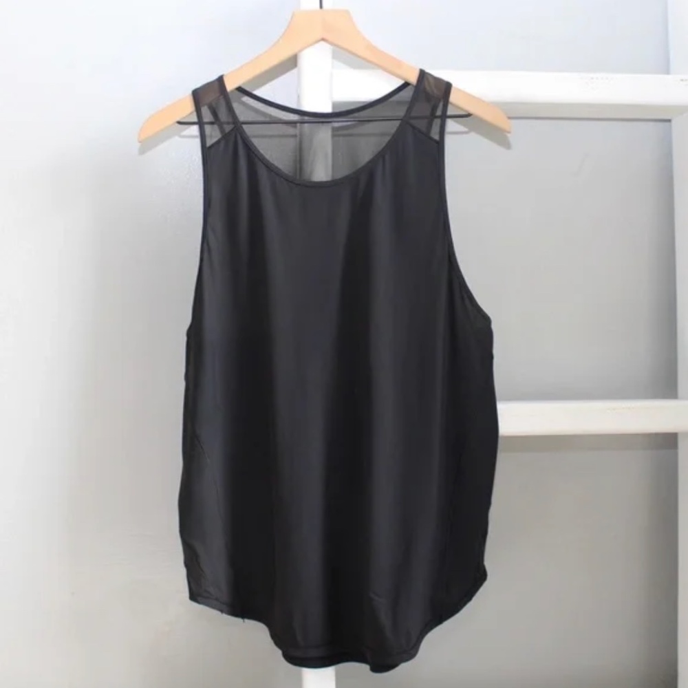 Lululemon Black Racerback Mesh workout Tank
